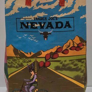 Trader Joe's NWT Nevada Reusable Bag Travel Gift Wrapping Grocery Sack